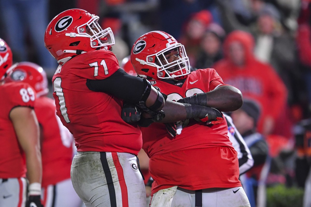 Georgia's Andrew Thomas & Solomon Kindley 